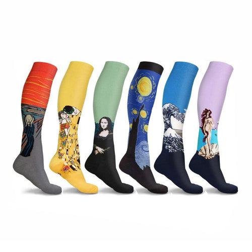 Famous Painting Compression Socks