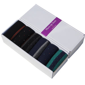 6 pairs 100% Cotton Men's casual business socks